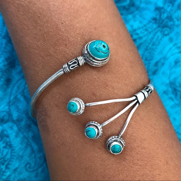 bracelets silver natural stone - Picture 1 of 1